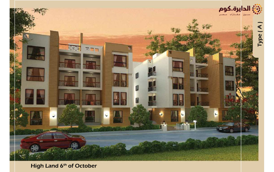 هايلاند بارك اكتوبر، شقة 145م بحديفه 65م