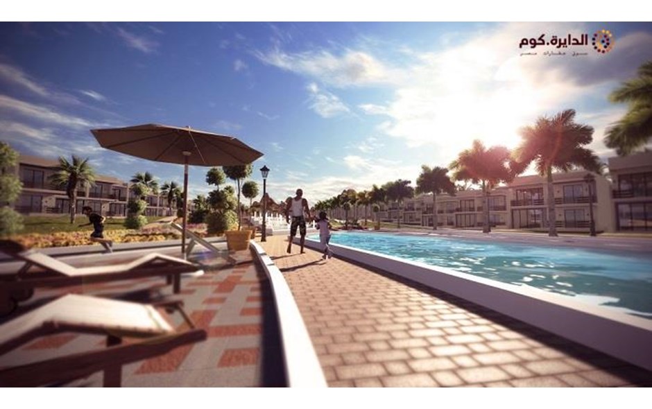 شاليه تشطيب سوبر لوكس بالتقسيط بالقرب من بورتو السخنه 110م