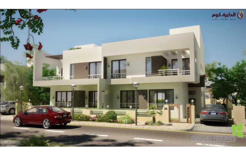 فيلا توين هاوس 324 م + حديقة 161م بجراند هايتس
