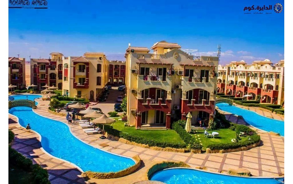 شالية 90 متر برؤية بانورامية للبحر  بالسخنة