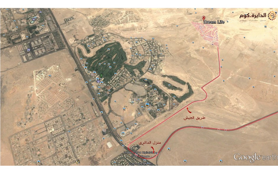  تقسيم اراضى فى ارقى مكان باكتوبر خلف دريم بارك 280م